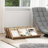 vidaXL Tijdschriftenrek met plank Wit 53 x 40 x 28.5 cm Bewerkt hout