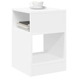 vidaXL Bijzettafel Wit 30,5 x 30 x 45 cm Bewerkt hout