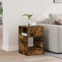vidaXL Bijzettafel Wit 30,5 x 30 x 45 cm Bewerkt hout