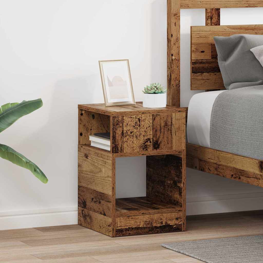 vidaXL Bijzettafel Wit 30,5 x 30 x 45 cm Bewerkt hout