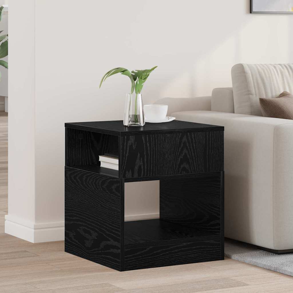 vidaXL Bijzettafel Wit 30,5 x 30 x 45 cm Bewerkt hout