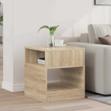vidaXL Bijzettafel Wit 30,5 x 30 x 45 cm Bewerkt hout