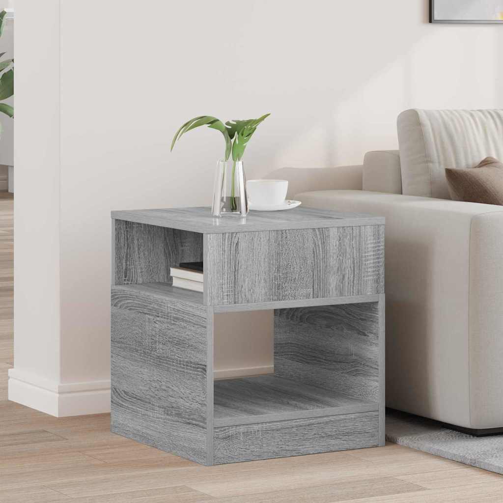 vidaXL Bijzettafel Wit 30,5 x 30 x 45 cm Bewerkt hout