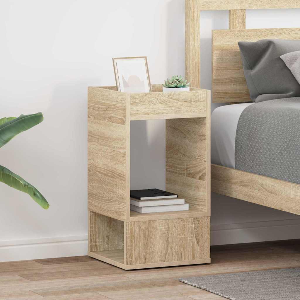 vidaXL Bijzettafel Wit 30 x 30 x 56 cm Bewerkt hout