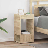 vidaXL Bijzettafel Wit 30 x 30 x 56 cm Bewerkt hout