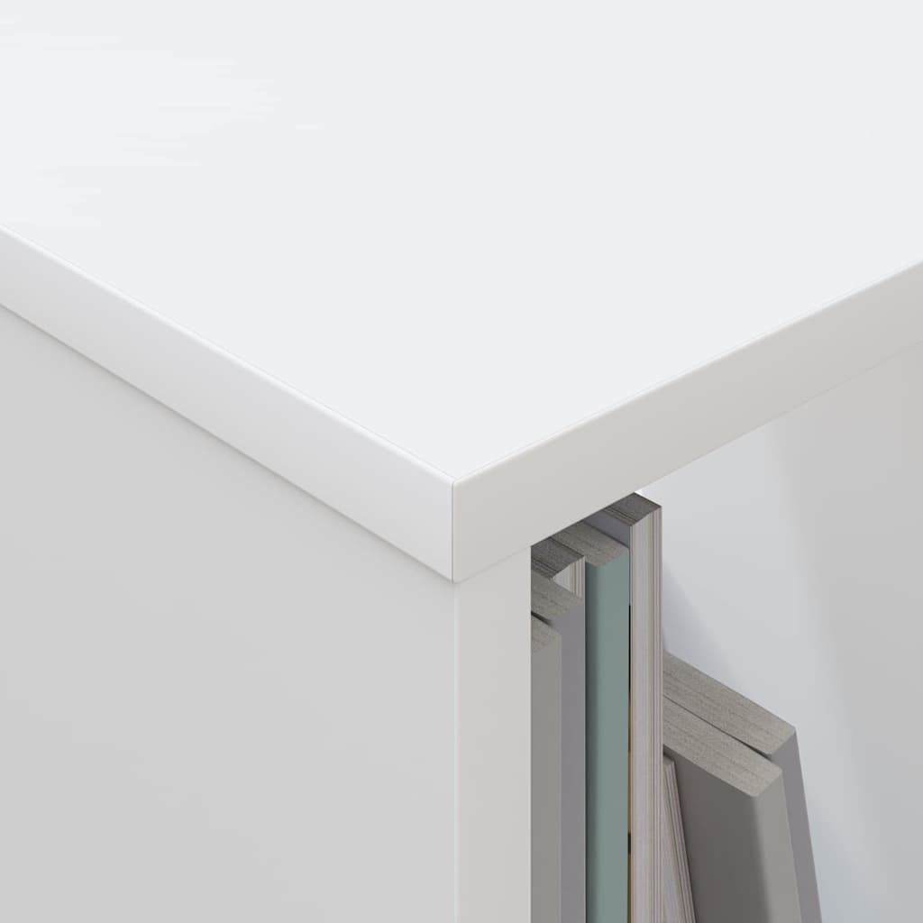 vidaXL Magazine Rack White 102 x 30 x 45 cm
