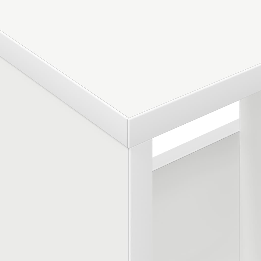 vidaXL Magazine Rack White 102 x 30 x 45 cm