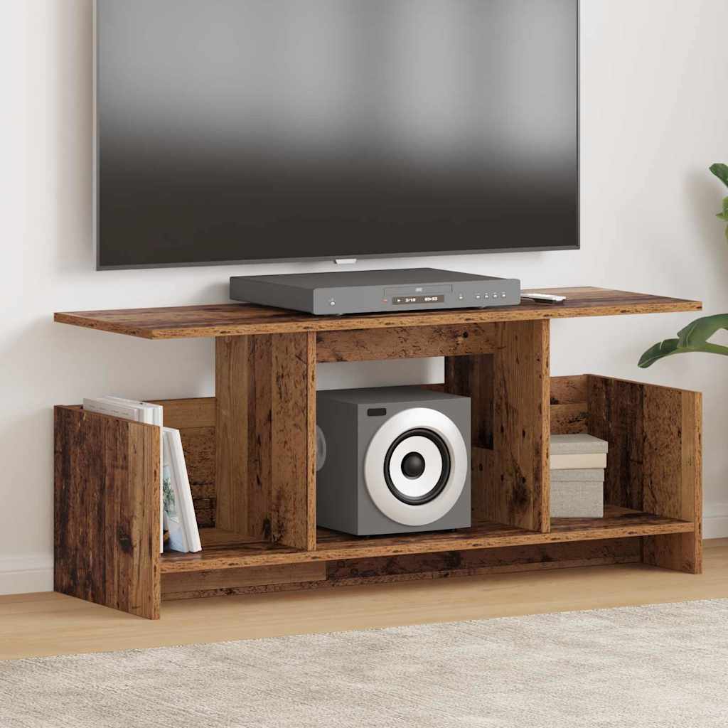 vidaXL TV Stand White 102 x 35 x 45 cm Engineered Wood