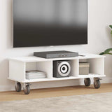 vidaXL TV Stand Wit 100 x 35 x 35 cm Bewerkt hout
