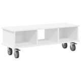 vidaXL TV Stand Wit 100 x 35 x 35 cm Bewerkt hout