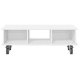 vidaXL TV Stand Wit 100 x 35 x 35 cm Bewerkt hout