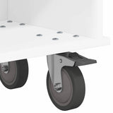 vidaXL TV Stand Wit 100 x 35 x 35 cm Bewerkt hout