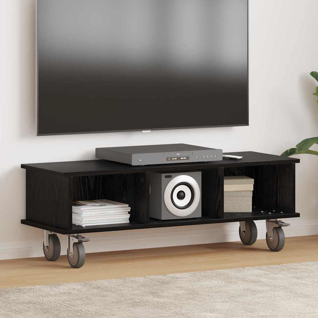 vidaXL TV Stand Wit 100 x 35 x 35 cm Bewerkt hout
