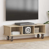 vidaXL TV Stand Wit 100 x 35 x 35 cm Bewerkt hout