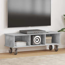 vidaXL TV Stand Wit 100 x 35 x 35 cm Bewerkt hout