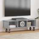 vidaXL TV Stand Wit 100 x 35 x 35 cm Bewerkt hout