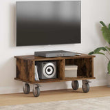 vidaXL TV Stand Wit 100 x 35 x 35 cm Bewerkt hout