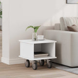 vidaXL TV Stand Wit 100 x 35 x 35 cm Bewerkt hout