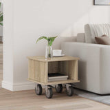 vidaXL TV Stand Wit 100 x 35 x 35 cm Bewerkt hout