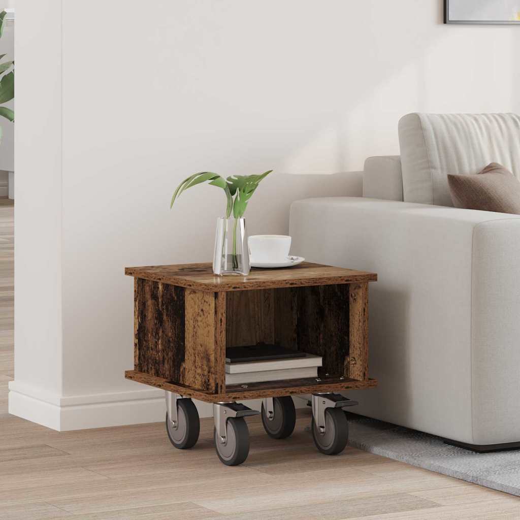 vidaXL TV Stand Wit 100 x 35 x 35 cm Bewerkt hout