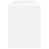 vidaXL Platenkast met plank Wit 78,5 x 35 x 45 cm Bewerkt hout