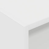 vidaXL Platenkast met plank Wit 78,5 x 35 x 45 cm Bewerkt hout