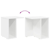 vidaXL Side Table White 37 x 32 x 40 cm Engineered Wood