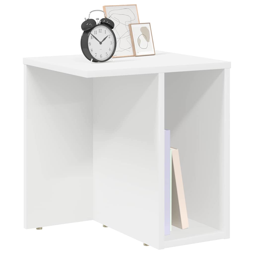 vidaXL Side Table White 37 x 32 x 40 cm Engineered Wood