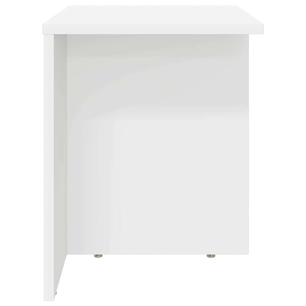 vidaXL Side Table White 37 x 32 x 40 cm Engineered Wood