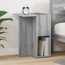 vidaXL Bijzettafel Wit 35 x 40 x 55 cm Bewerkt hout
