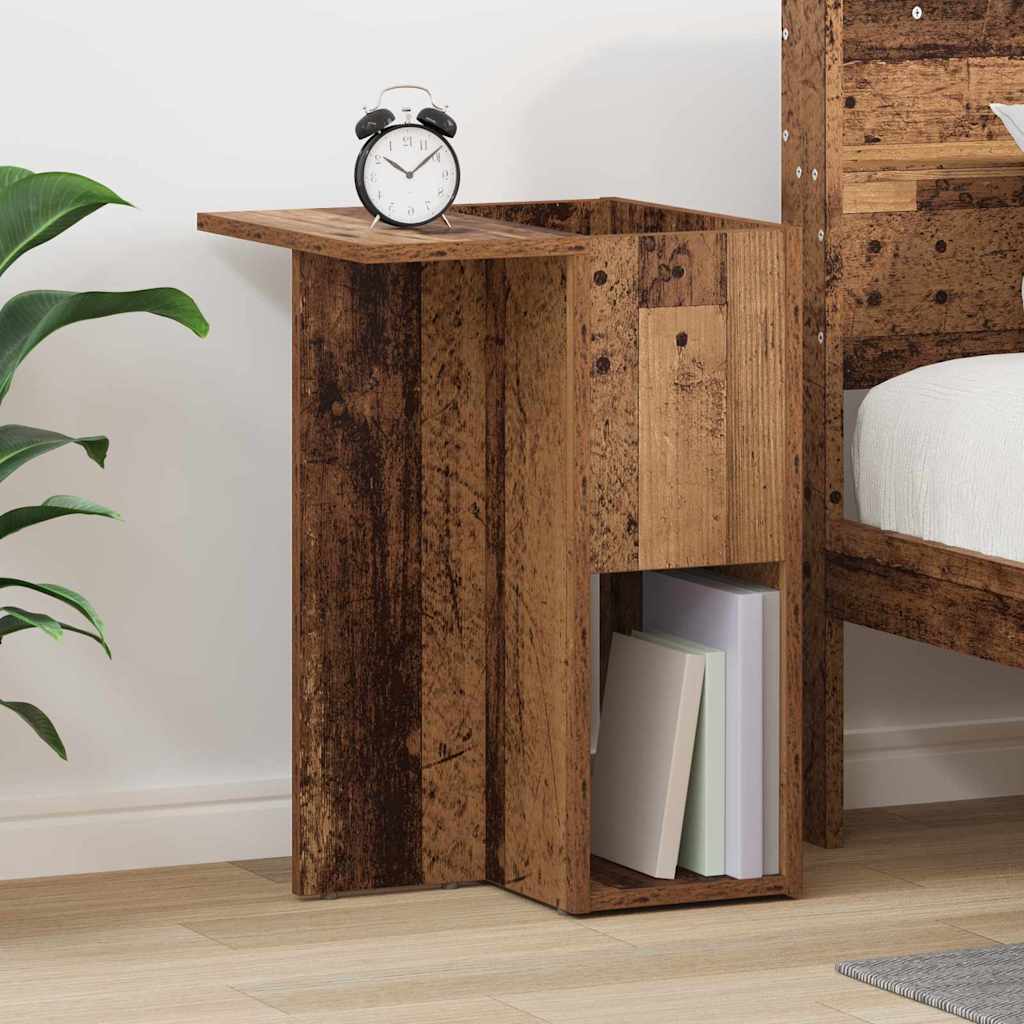 vidaXL Bijzettafel Wit 35 x 40 x 55 cm Bewerkt hout