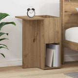 vidaXL Bijzettafel Wit 35 x 40 x 55 cm Bewerkt hout