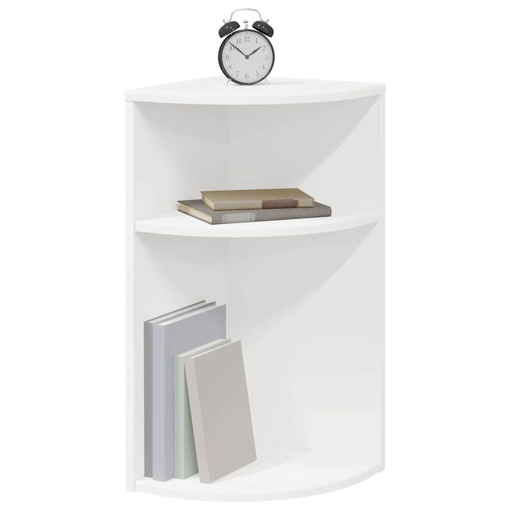 vidaXL Bijzettafel Wit 29,6 x 29,6 x 60 cm Bewerkt hout