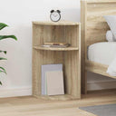 vidaXL Bijzettafel Wit 29,6 x 29,6 x 60 cm Bewerkt hout
