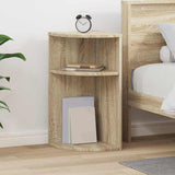 vidaXL Bijzettafel Wit 29,6 x 29,6 x 60 cm Bewerkt hout