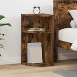 vidaXL Bijzettafel Wit 29,6 x 29,6 x 60 cm Bewerkt hout