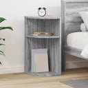 vidaXL Bijzettafel Wit 29,6 x 29,6 x 60 cm Bewerkt hout