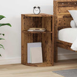 vidaXL Bijzettafel Wit 29,6 x 29,6 x 60 cm Bewerkt hout