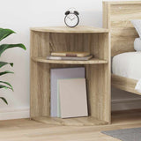 vidaXL Bijzettafel Wit 29,6 x 29,6 x 60 cm Bewerkt hout