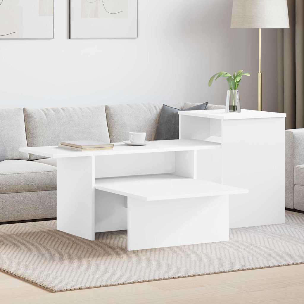 vidaXL Wandtafel Wit 91,5 x 35 x 38,5 cm Bewerkt hout