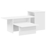 vidaXL Wandtafel Wit 91,5 x 35 x 38,5 cm Bewerkt hout