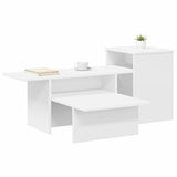 vidaXL Wandtafel Wit 91,5 x 35 x 38,5 cm Bewerkt hout