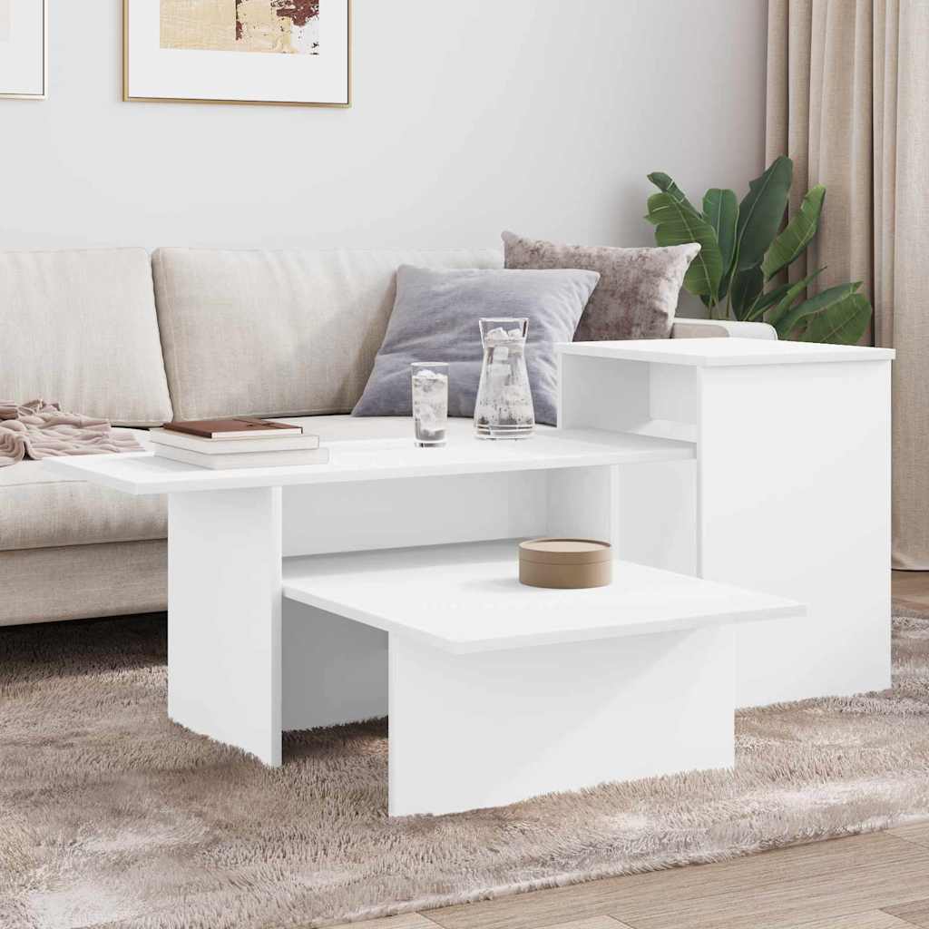 vidaXL Wandtafel Wit 91,5 x 35 x 38,5 cm Bewerkt hout