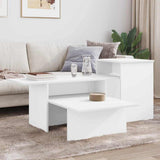 vidaXL Wandtafel Wit 91,5 x 35 x 38,5 cm Bewerkt hout