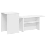 vidaXL Wandtafel Wit 91,5 x 35 x 38,5 cm Bewerkt hout