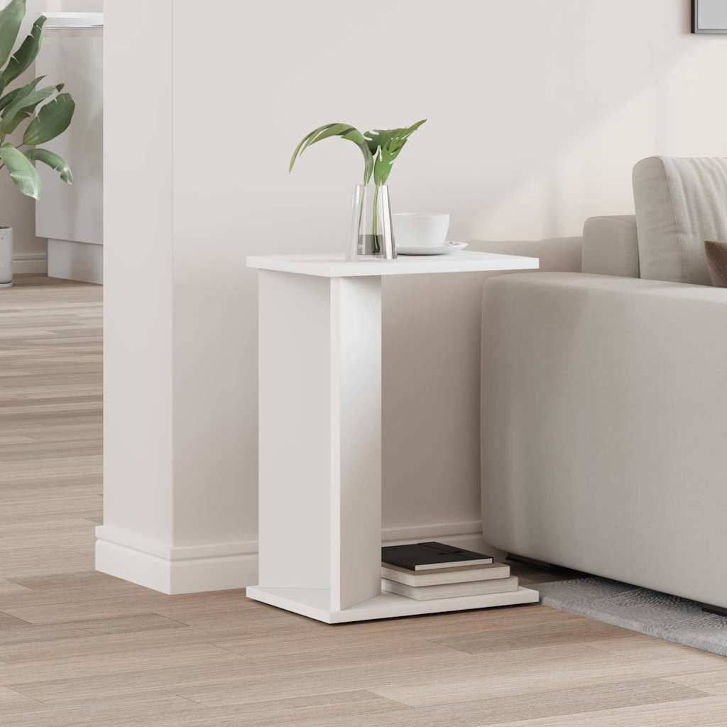 vidaXL Side Table White 35 x 25 x 50 cm Engineered Wood