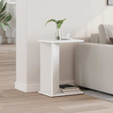 vidaXL Side Table White 35 x 25 x 50 cm Engineered Wood