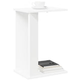 vidaXL Side Table White 35 x 25 x 50 cm Engineered Wood