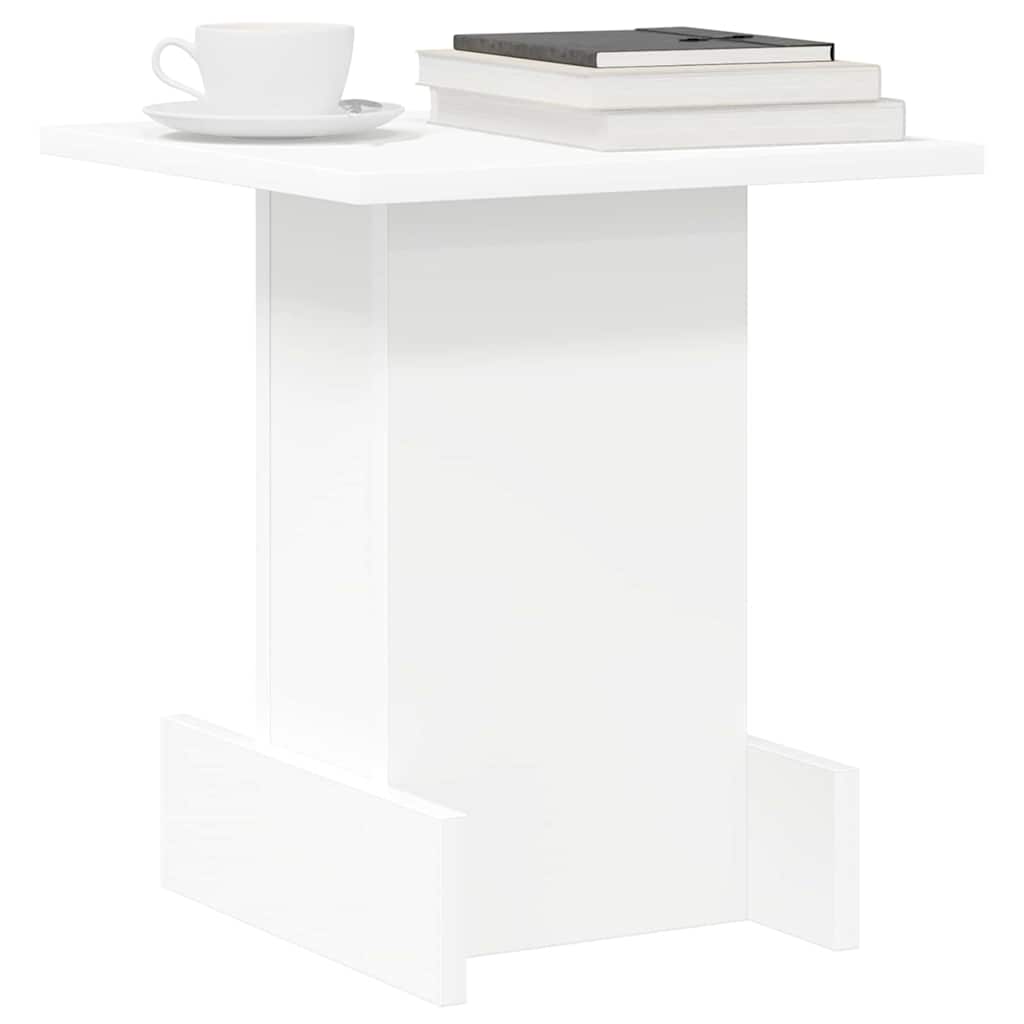 vidaXL Bijzettafel Wit 35,5 x 35 x 40 cm Bewerkt hout