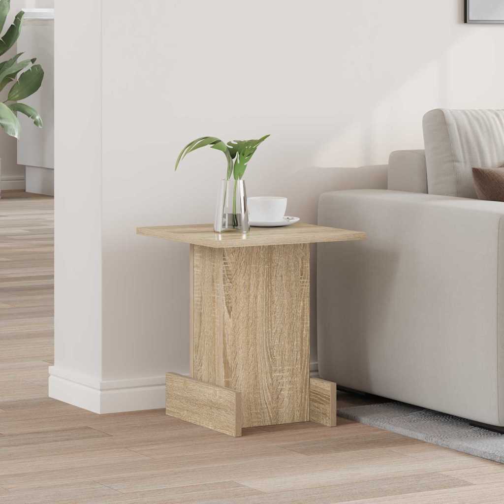 vidaXL Bijzettafel Wit 35,5 x 35 x 40 cm Bewerkt hout